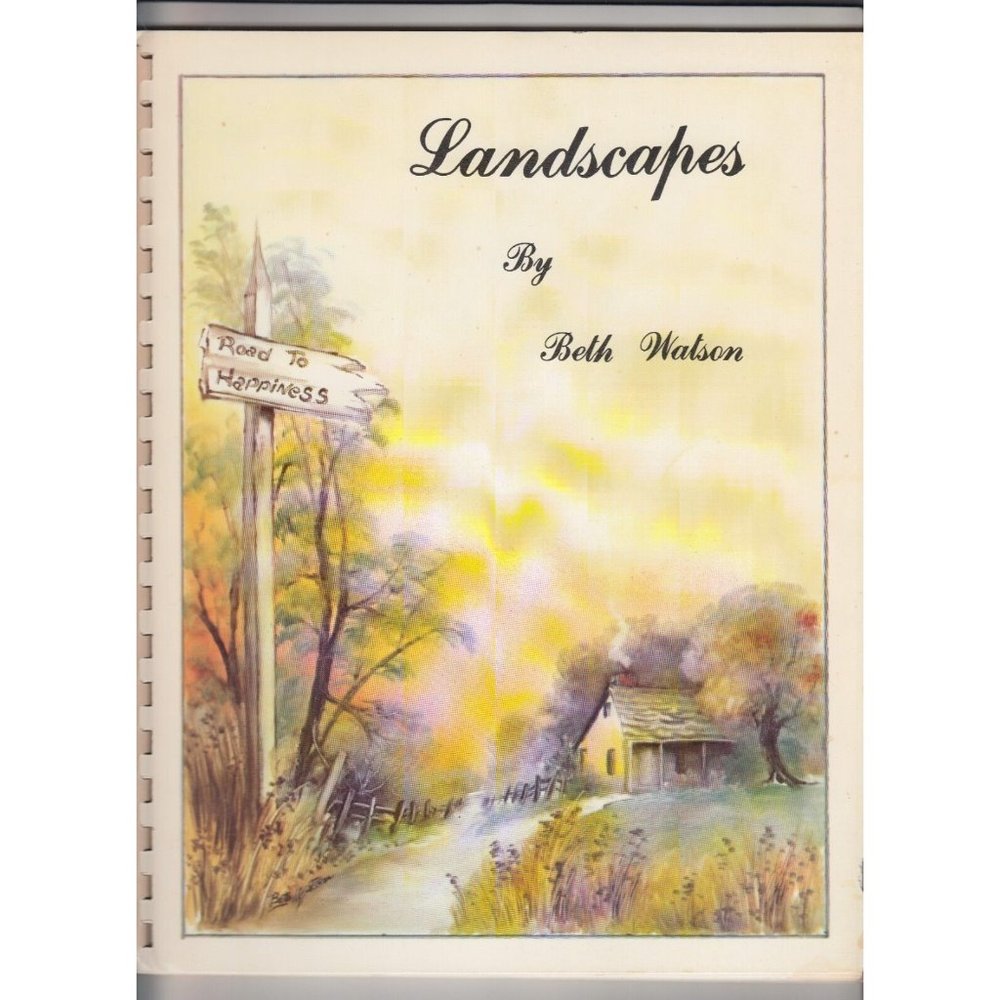 Landscapes By Beth Watson Decorative Tole Painting Book Plastic Comb